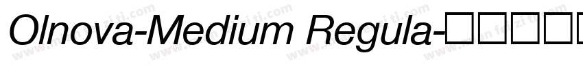 Olnova-Medium Regula字体转换
